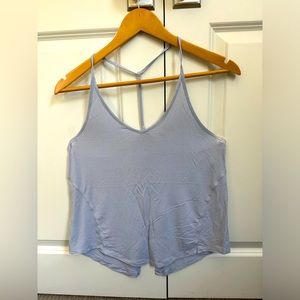 LULULEMON Modal Silk Yoga Tank Top size 6, pastel blue